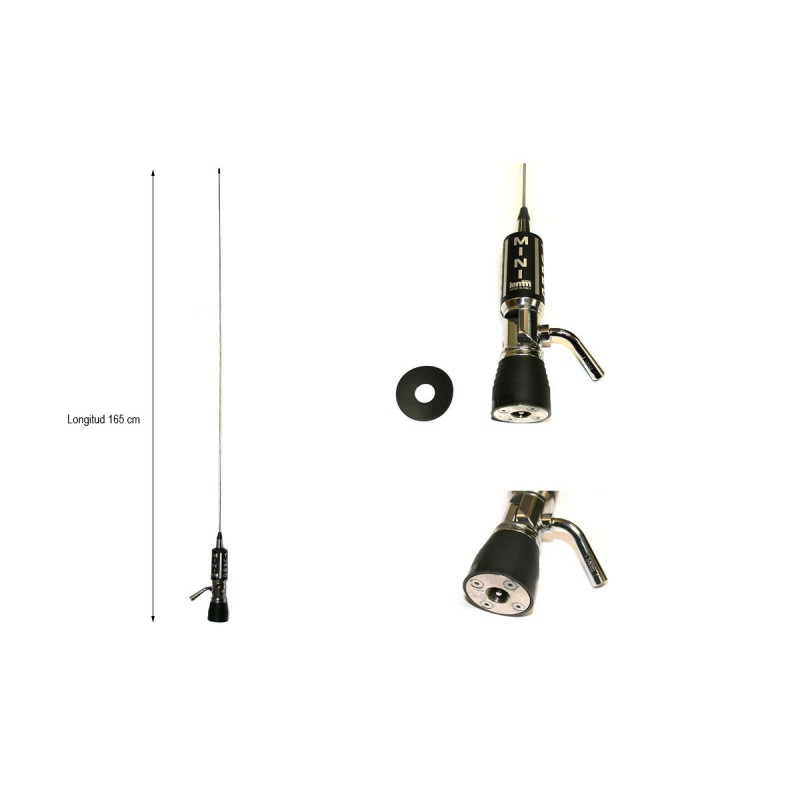 LEMM Mini Turbo BLACK PL Antena CB De 1 65 M Conector PL