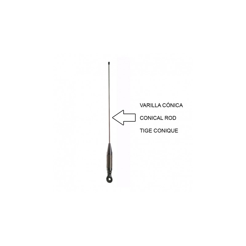 Tagra RHF 80 Antena móvil de 136 174 MHz Abatible y con muelle