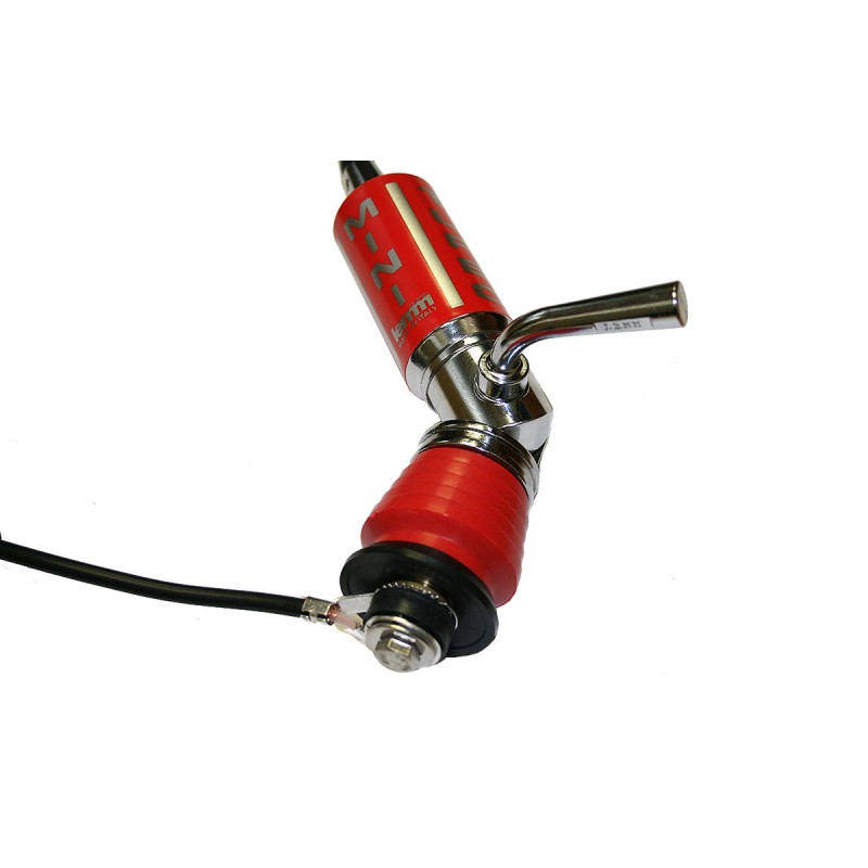 LEMM Mini Turbo RED Antena CB De 1 1 M Acero Con Base Y Cable